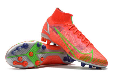 Nike Mercurial Superfly 8 Elite AG Football Boots - Red/Yellow/Silver