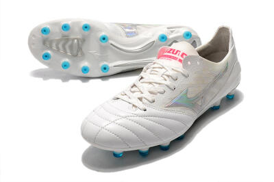 Mizuno Morelia Neo 2 FG Football Boots - White/Silver/Blue