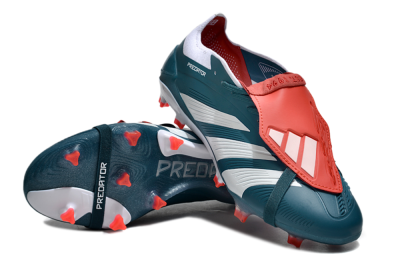 Adidas Predator Elite Foldover Tongue FG Football Boots - Green/White/Red