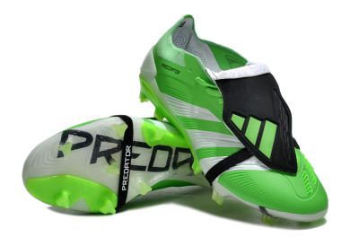 Adidas Predator Elite Foldover Tongue FG Football Boots - Green/White/Black