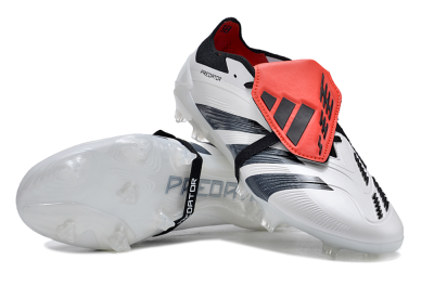 Adidas Predator Elite Foldover Tongue FG Football Boots - White/Blue/Red