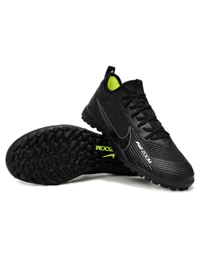 Nike Air Zoom Mercurial Vapor 15 Pro TF Football Shoes - Black/Grey/Yellow