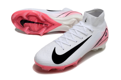 Nike Air Zoom Mercurial Superfly 10 Elite FG Football Boots - White/Black/Pink