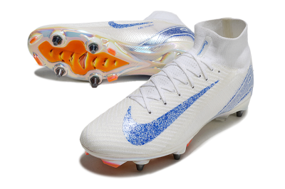 Nike Air Zoom Mercurial Superfly 10 Elite SG Football Boots - Beige/White/Blue