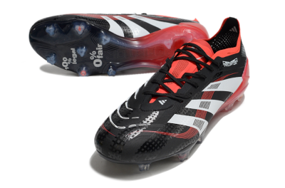 Adidas Predator 24 Elite FG Football Boots - Black/White/Red