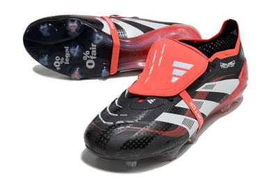 Adidas Predator Elite Foldover Tongue FG Football Boots - Black/White/Red