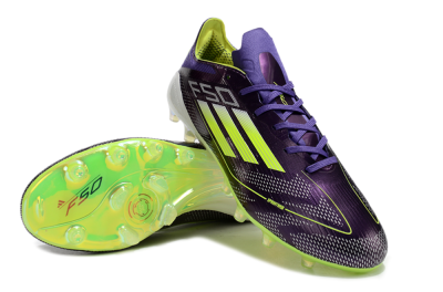 Adidas F50 Elite AG Football Boots - Purple/Yellow/White