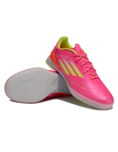 Adidas F50 Elite IC Football Shoes - Pink/Yellow/White