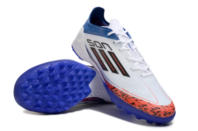 Adidas F50 Pro TF Football Shoes - White/Red/Blue