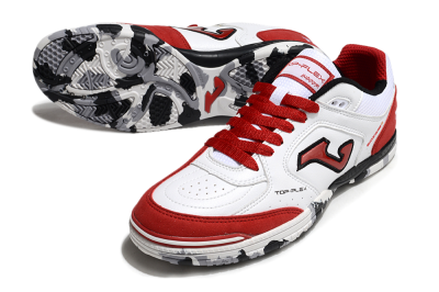 Joma Top Flex IC Football Shoes - White/Red/Black