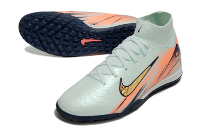 Nike Air Zoom Mercurial Superfly 10 Elite TF Football Shoes - Jade/Gold/Red