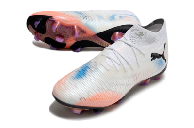 Puma Future 8 Ultimate FG Football Boots - White/Pink/Blue