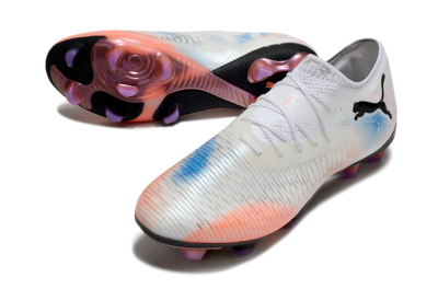 Puma Future 8 Ultimate FG Football Boots - White/Pink/Blue