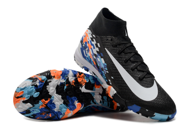 Nike Air Zoom Mercurial Superfly 10 Elite TF Football Shoes - Black/Blue/Orange