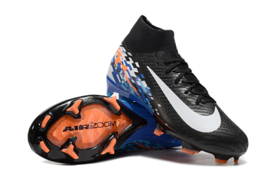 Nike Air Zoom Mercurial Superfly 10 Elite FG Football Boots - Black/Blue/Orange