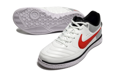 Nike Street Gato IC Football Shoes - White/Red/Silver