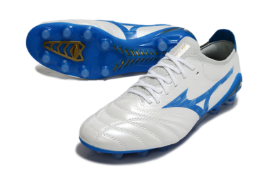 Mizuno Morelia Neo 4 FG Football Boots - White/Blue