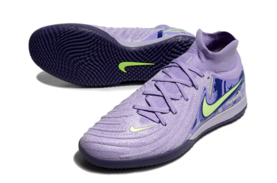 Nike Phantom Luna Elite NU IC Football Shoes - Purple/Yellow/Blue