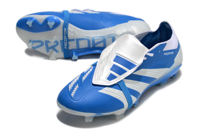 Adidas Predator Elite Foldover Tongue FG Football Boots - Blue/White