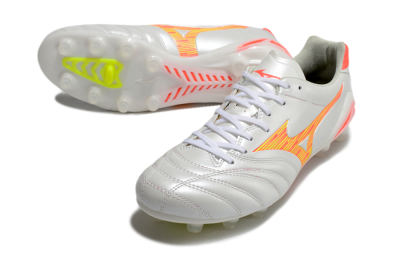Mizuno Morelia Neo 4 FG Football Boots - White/Red/Yellow