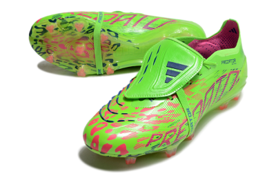 Adidas Predator Elite Foldover Tongue FG Football Boots - Yellow/Blue/Purple