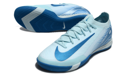 Nike Air Zoom Mercurial Vapor 16 Elite IC Football Shoes - Jade/Blue/White