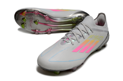 Adidas F50 Elite FG Football Boots - Grey/Pink/Yellow