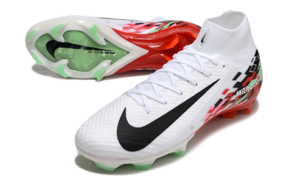 Nike Air Zoom Mercurial Superfly 10 Elite FG Football Boots - White/Black/Red