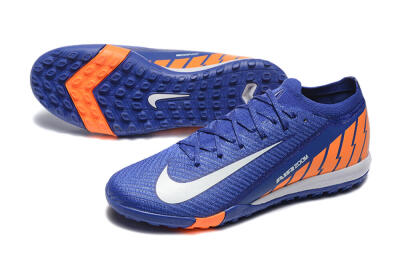 Nike Air Zoom Mercurial Vapor 16 Elite TF Football Shoes - Blue/White/Orange