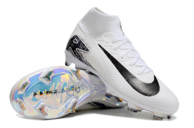 Nike Air Zoom Mercurial Superfly 10 Elite FG Football Boots - White/Black/Blue