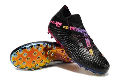 Puma Future Ultimate MG Football Boots - Black/Pink/Yellow