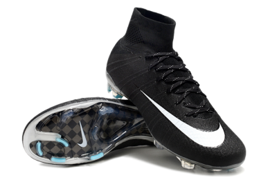 Nike Mercurial Superfly 4 CR7 FG Football Boots - Black/White/Blue