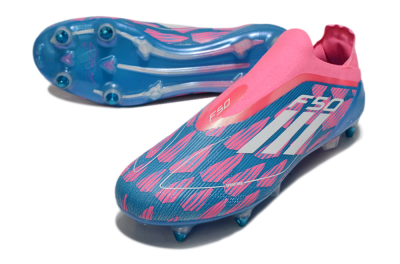 Adidas F50 Elite Laceless SG Football Boots - Blue/Pink/White
