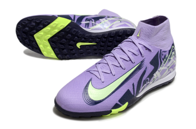 Nike Air Zoom Mercurial Superfly 10 Elite TF Football Shoes - Purple/Yellow/White