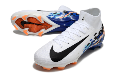 Nike Air Zoom Mercurial Superfly 10 Elite FG Football Boots - White/Blue/Orange