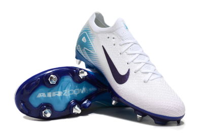 Nike Air Zoom Mercurial Vapor 16 Elite SG Football Boots - White/Purple/Jade