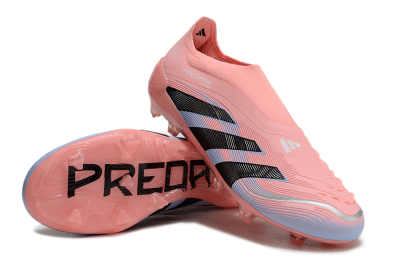 Adidas Predator Laceless Elite 25 FG Football Boots - Pink/Blue/Black