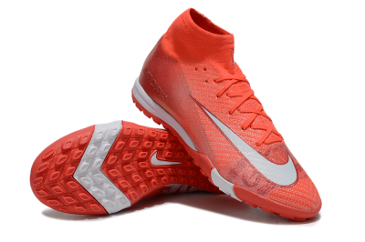 Nike Air Zoom Mercurial Superfly 10 Elite TF Football Shoes - Red/White