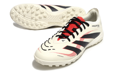Adidas Predator Elite 25 TF Football Shoes - Beige/Black/Red
