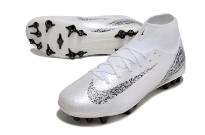 Nike Air Zoom Mercurial Superfly 10 Acadamy AG Football Boots - White/Black