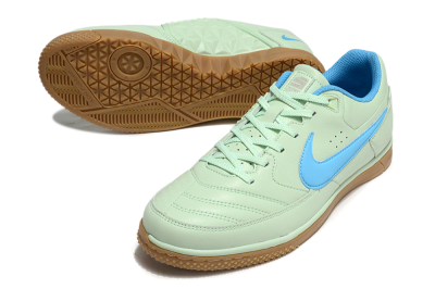 Nike Street Gato IC Football Shoes - Avocado/Blue/Brown