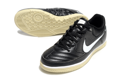 Nike Street Gato IC Football Shoes - Black/White/Beige