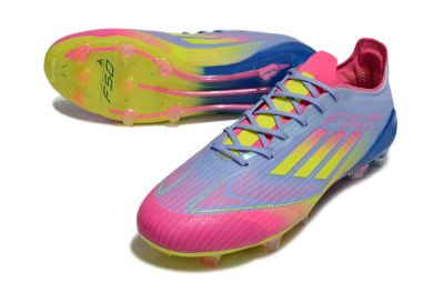 Adidas F50 Elite FG Football Boots - Blue/Pink/Yellow
