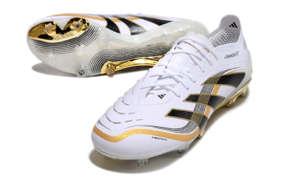 Adidas Predator Elite 25 FG Football Boots - White/Black/Gold