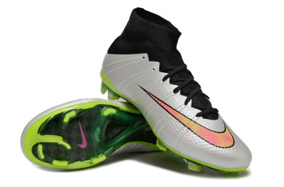Nike Mercurial Superfly 4 CR7 FG Football Boots - Silver/Pink/Black/Yellow