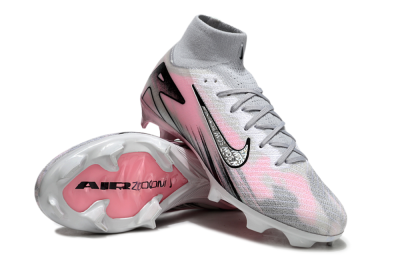 Nike Air Zoom Mercurial Superfly 10 Elite FG Football Boots - Silver/Pink/Black