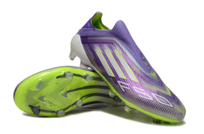Adidas F50 Elite Laceless FG Football Boots - Purple/Yellow/White