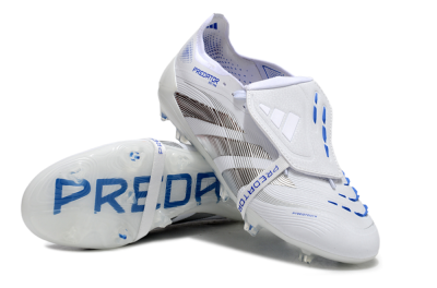 Adidas Predator Elite 25 Foldover Tongue FG Football Boots - White/Blue/Black
