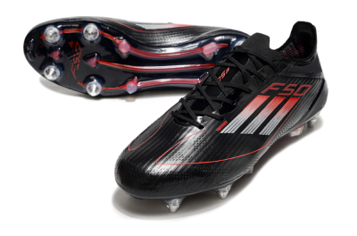Adidas F50 Elite SG Football Boots - Black/Silver/Red