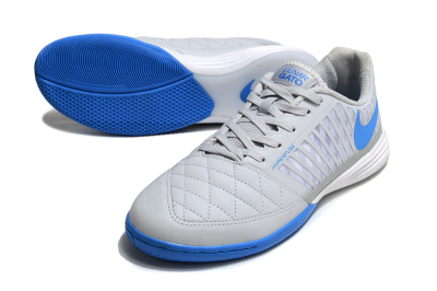 Nike Lunar Gato 2 IC Football Shoes - Grey/Blue/White